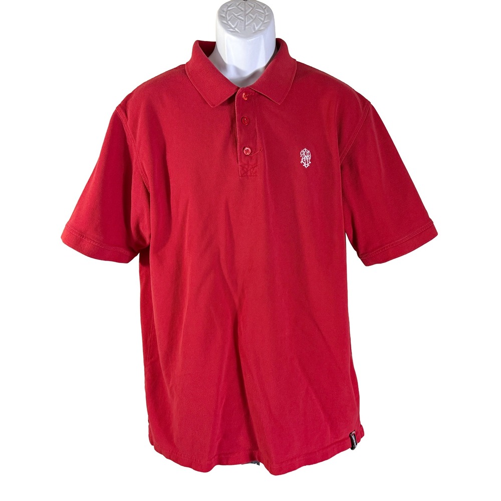 Southpole Polo Shirt Mens XXL Red Short Sleeve Pique Knit Embroidered Logo SEE D